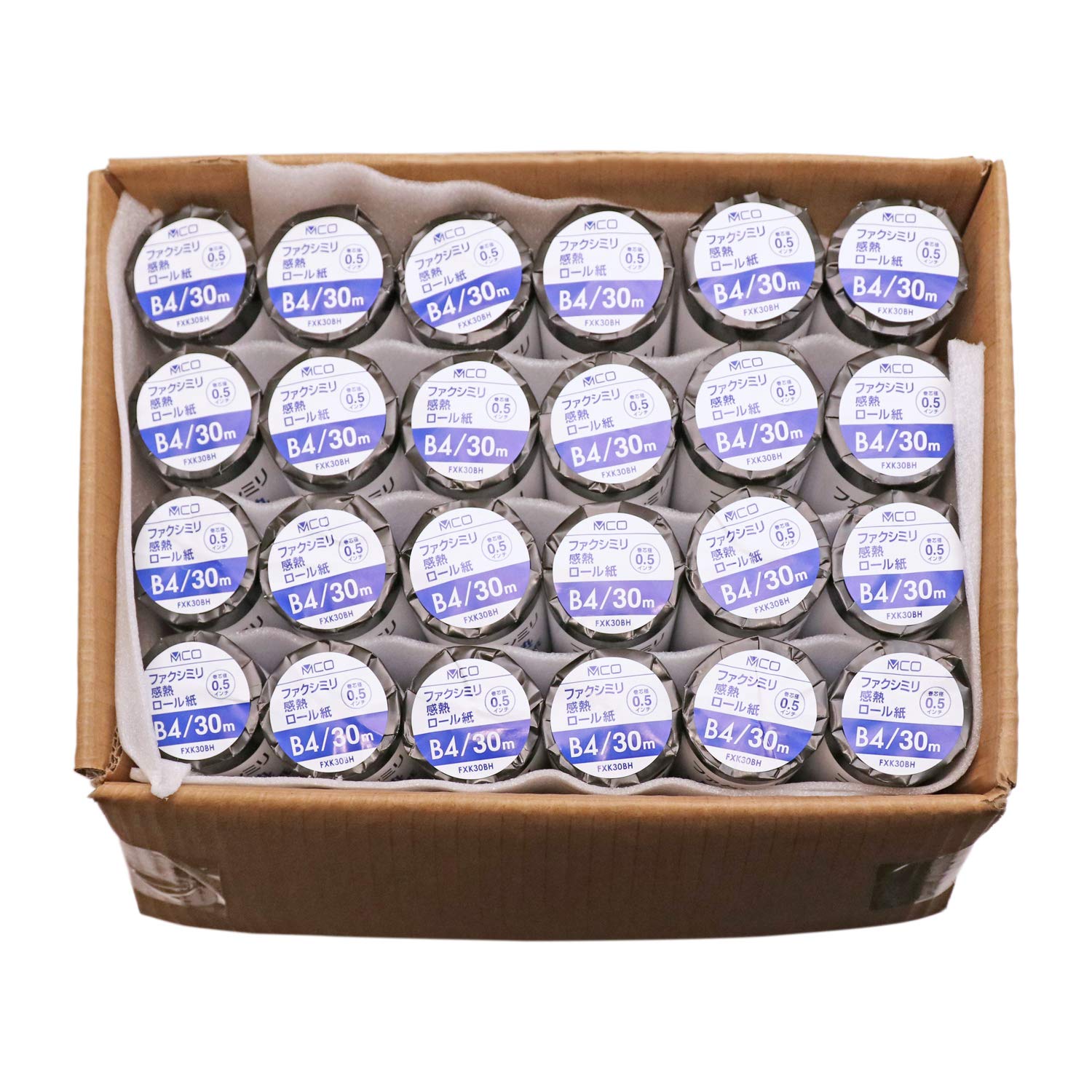 Amazon | 【Amazon.co.jp 限定】ミヨシ MCO FAX用感熱ロール紙 B4 0.5